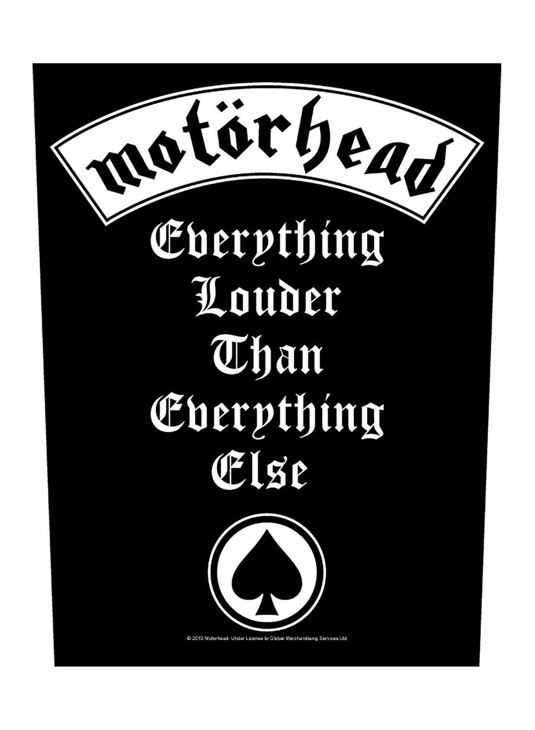 Motörhead Everything Louder Rückenaufnäher