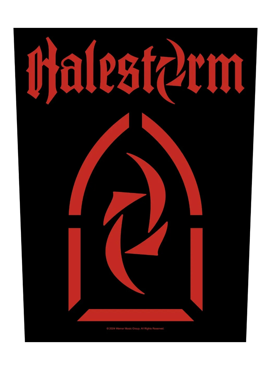 Halestorm-Logo-Aufnäher auf der Rückseite