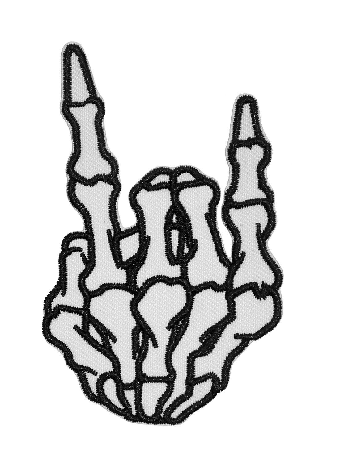 Gestickter Aufnäher mit Skeletthörnern