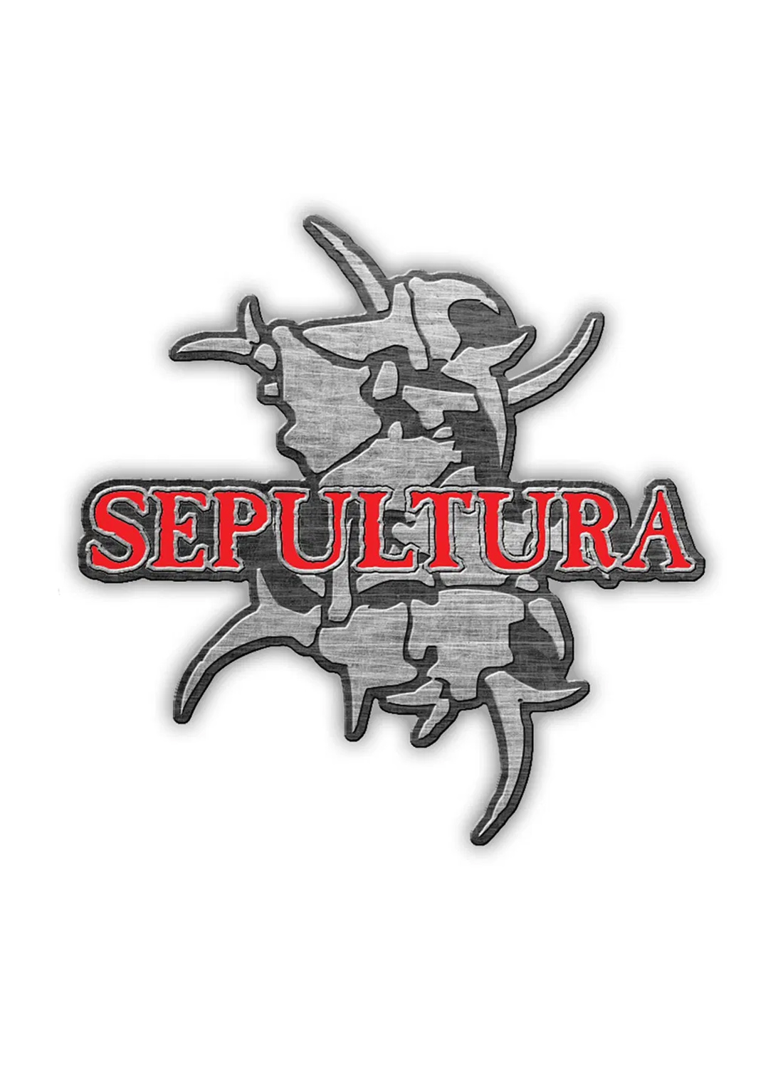 Anstecknadel aus Metall mit Sepultura-Logo S