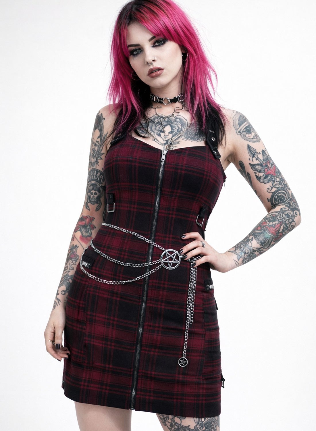 Baumgeketteter Pentagramm-Gürtel