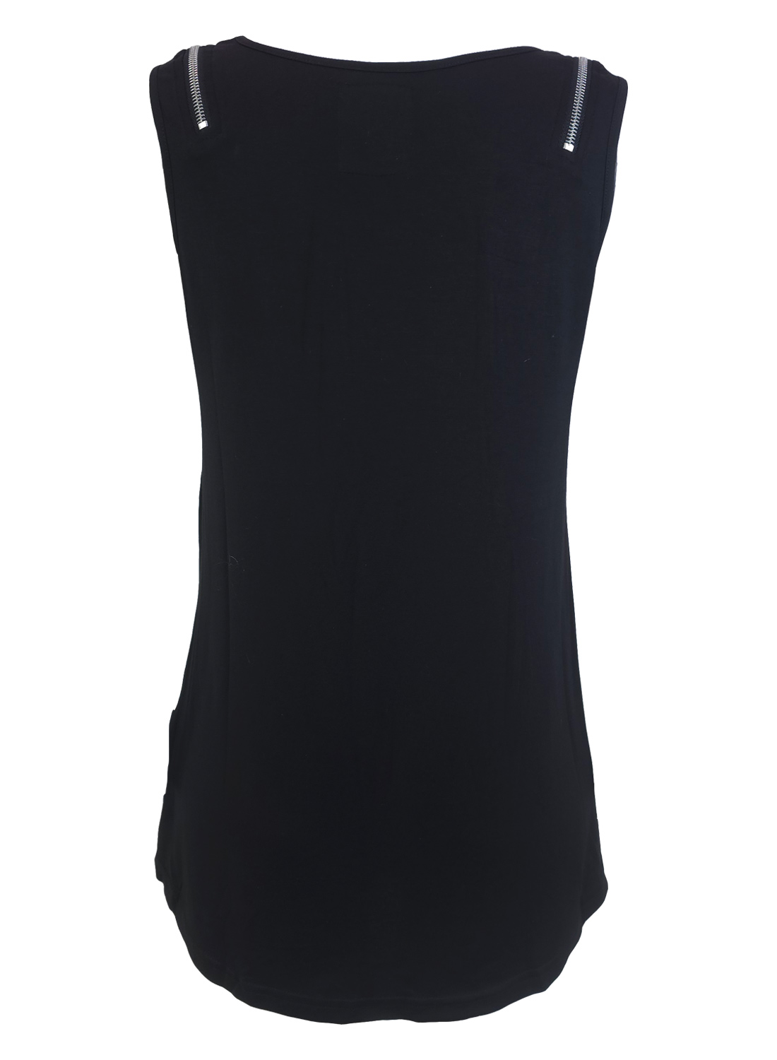 Okkultes Motte Tank Top. Jedes ärmellose Oberteil mit minimalistischem Design und dekorativen Reißverschlüssen an den Schultern hinten.