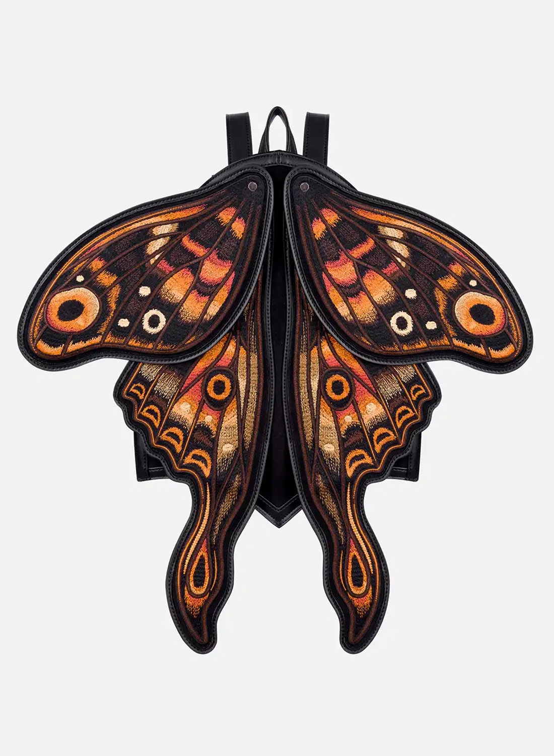 Restyle Ignis Moth Gothic-Rucksack mit gestickter Motte und beweglichen 3D-Flügeln